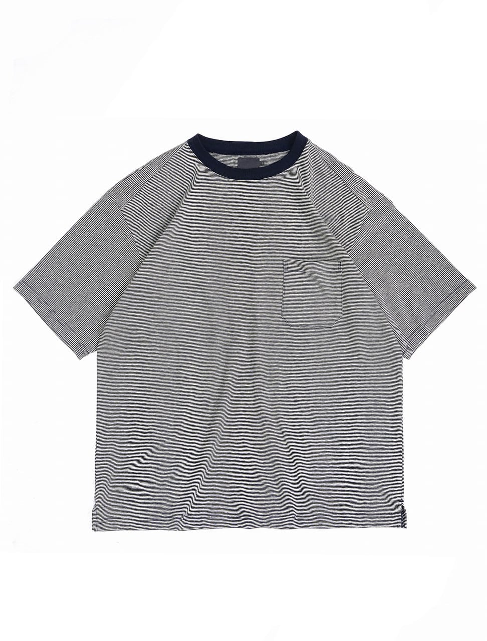 Cotton Hemp Pin Border S/S Tee