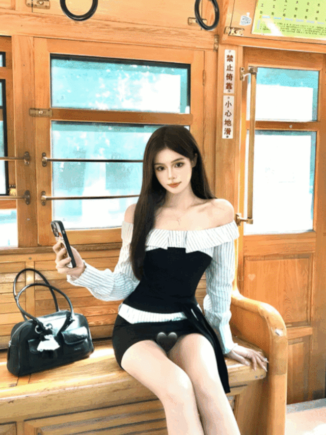 オフショルダーウエストコットンベルトトップス