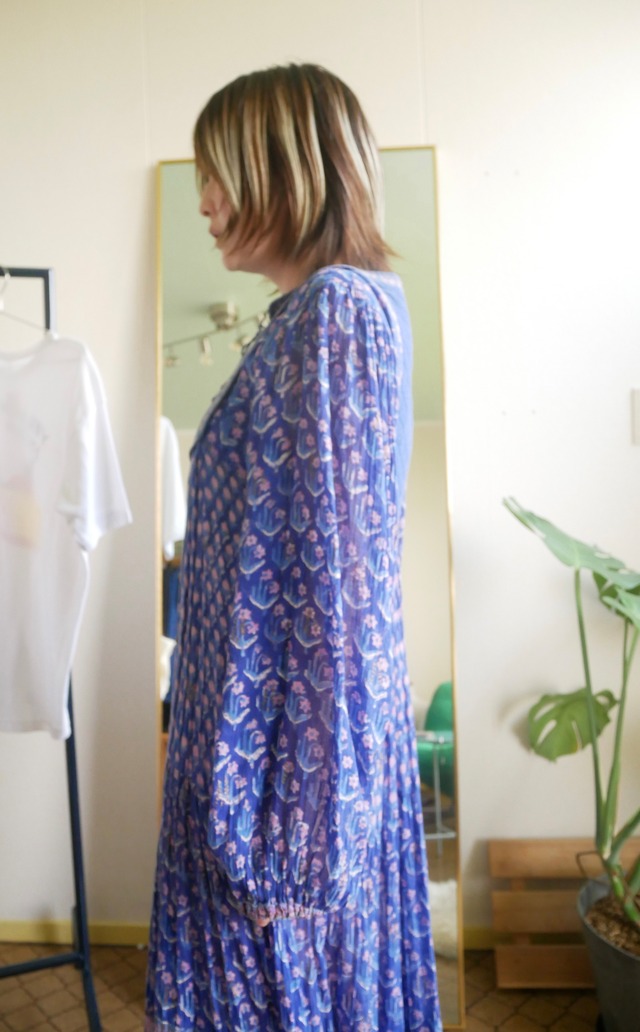 70s VINTAGE "starina" Indian Cotton Dress