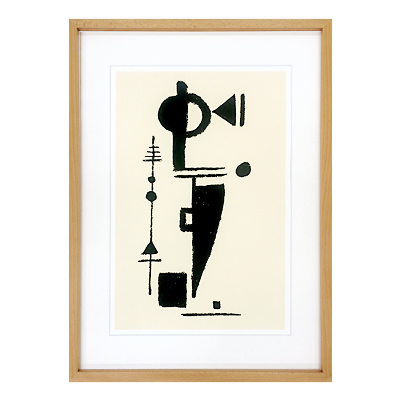 [額縁付き] マックス・アッカーマン「Fomsplel,1948」アートポスター 530×730mm AFMA01 - 1