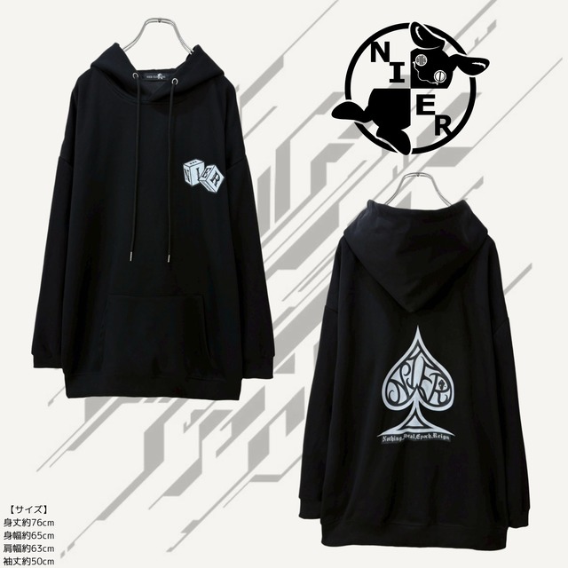 2nd day大特価【CUBE×SPADE】UNISEX BLACK PARKA