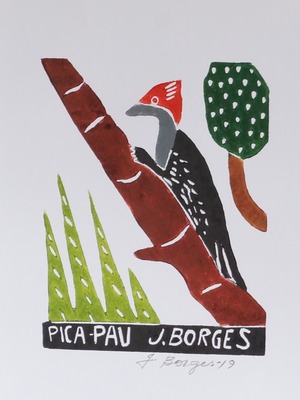 J.BORGES ジョタ・ボルジェス 木版画S　【PICA-PAU】