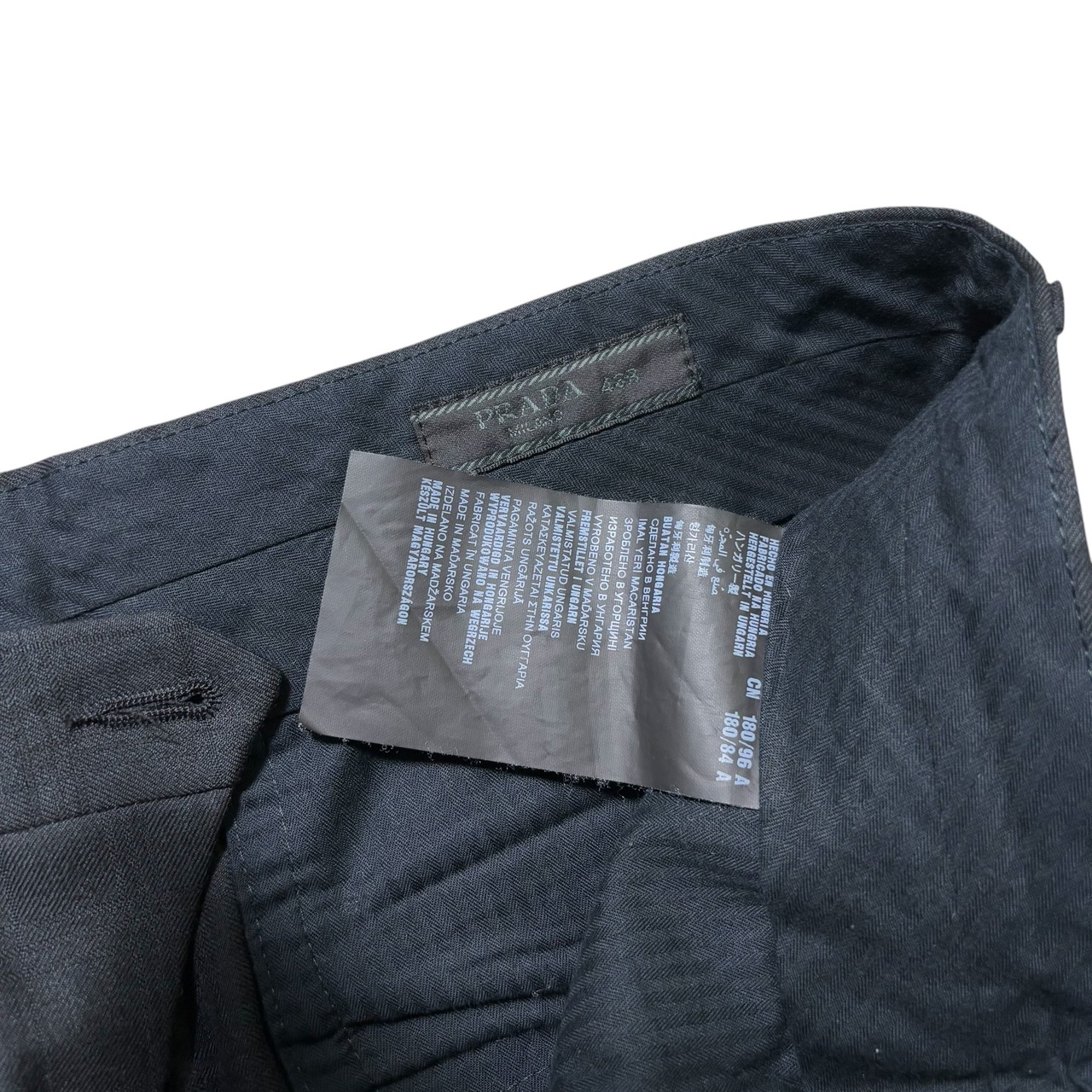 PRADA dark gray 2-buttons suits set-up