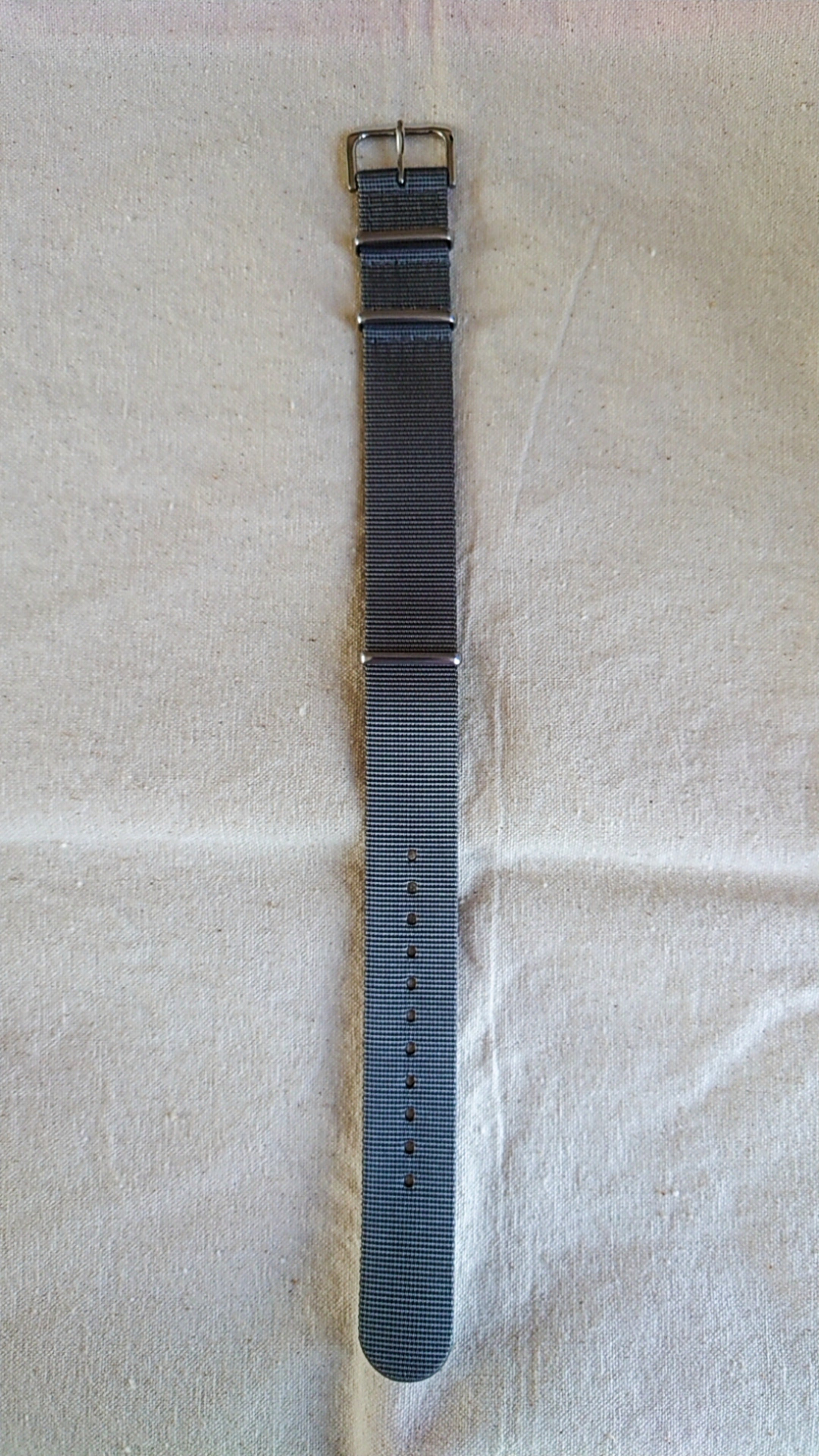 【for reference】NATOベルト グレー ラグ幅20mm