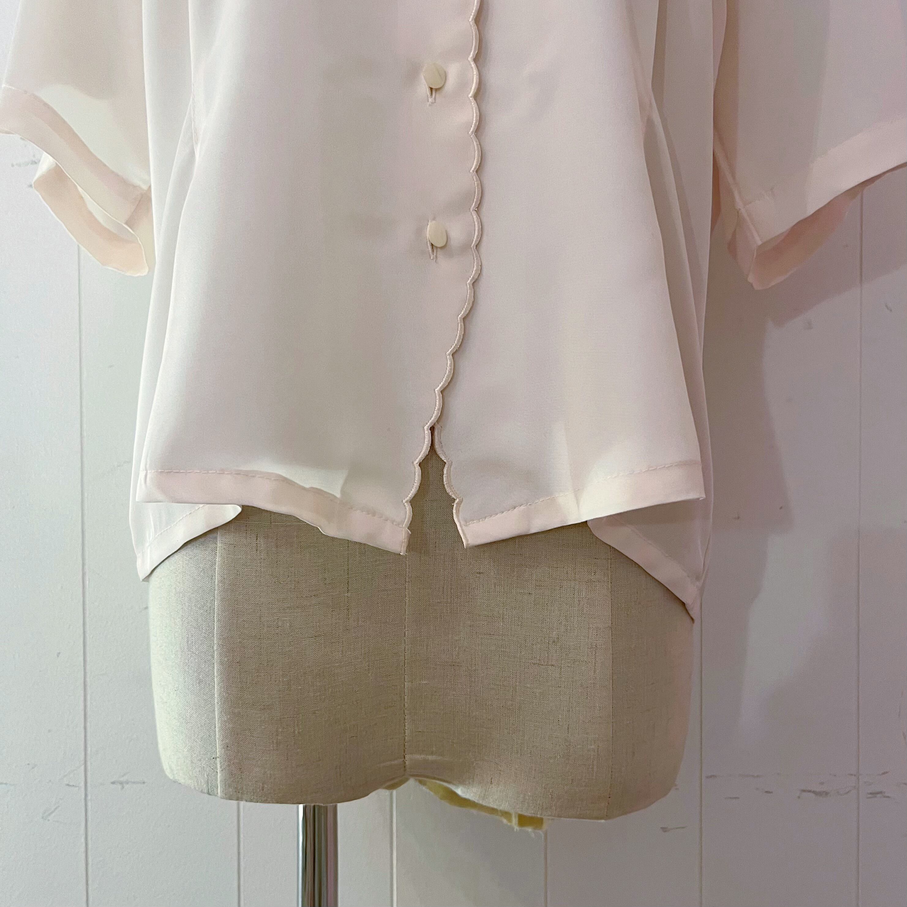 hidden heart pale pink blouse