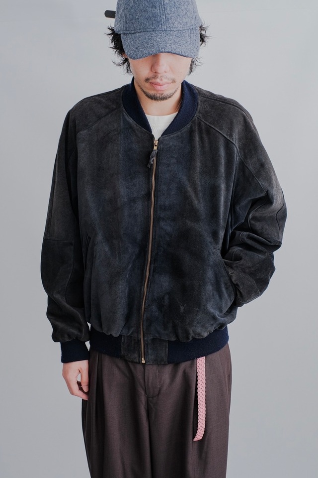 1990s suede leather blouson