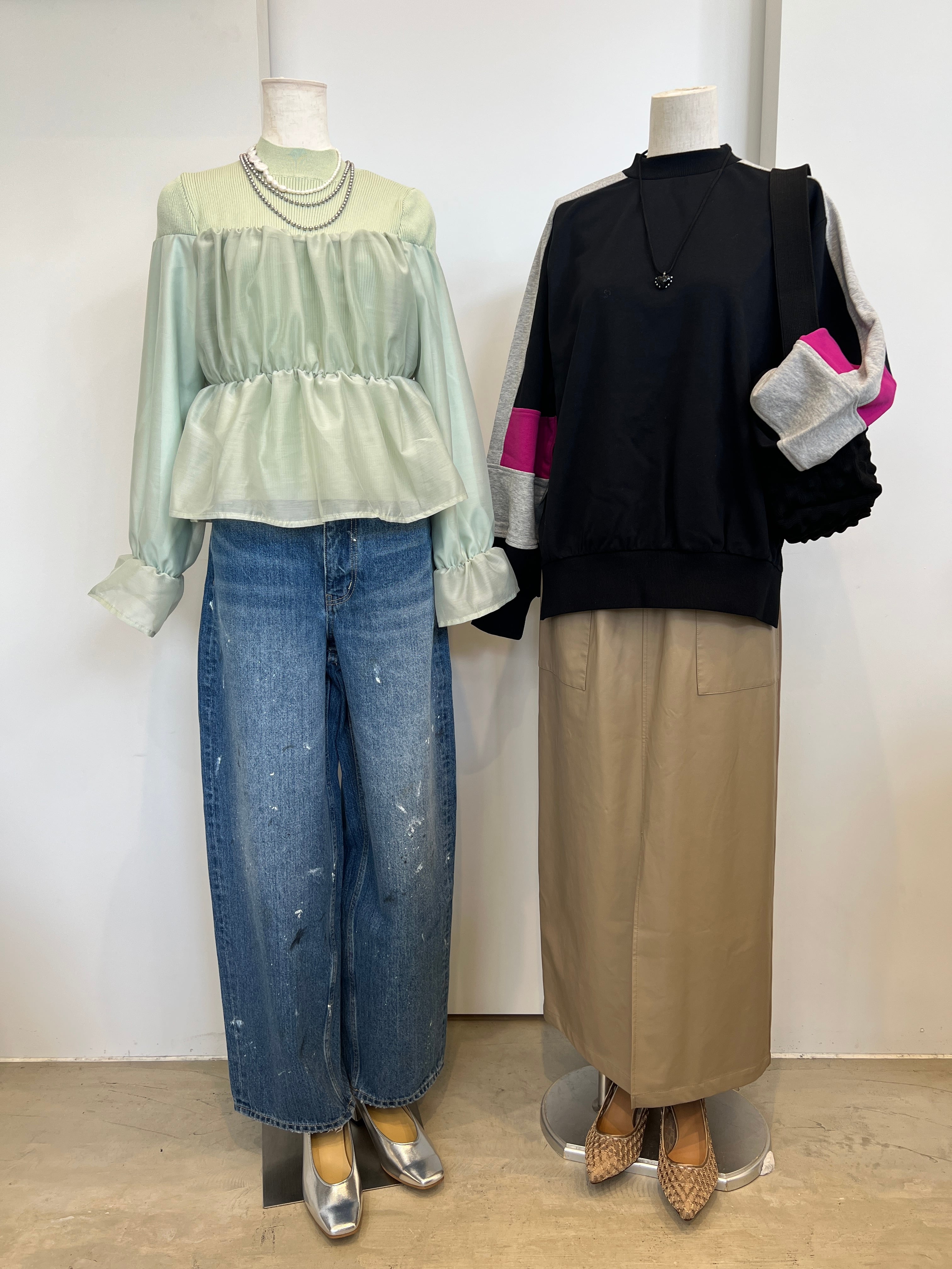 【DONA MARIE】ブロックカラー配色スウェット　145017