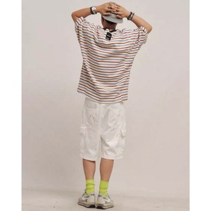 Multi stripe oversized tee 1029