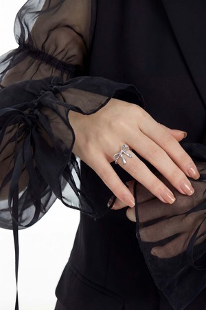 リボン シルバーリング Silver925