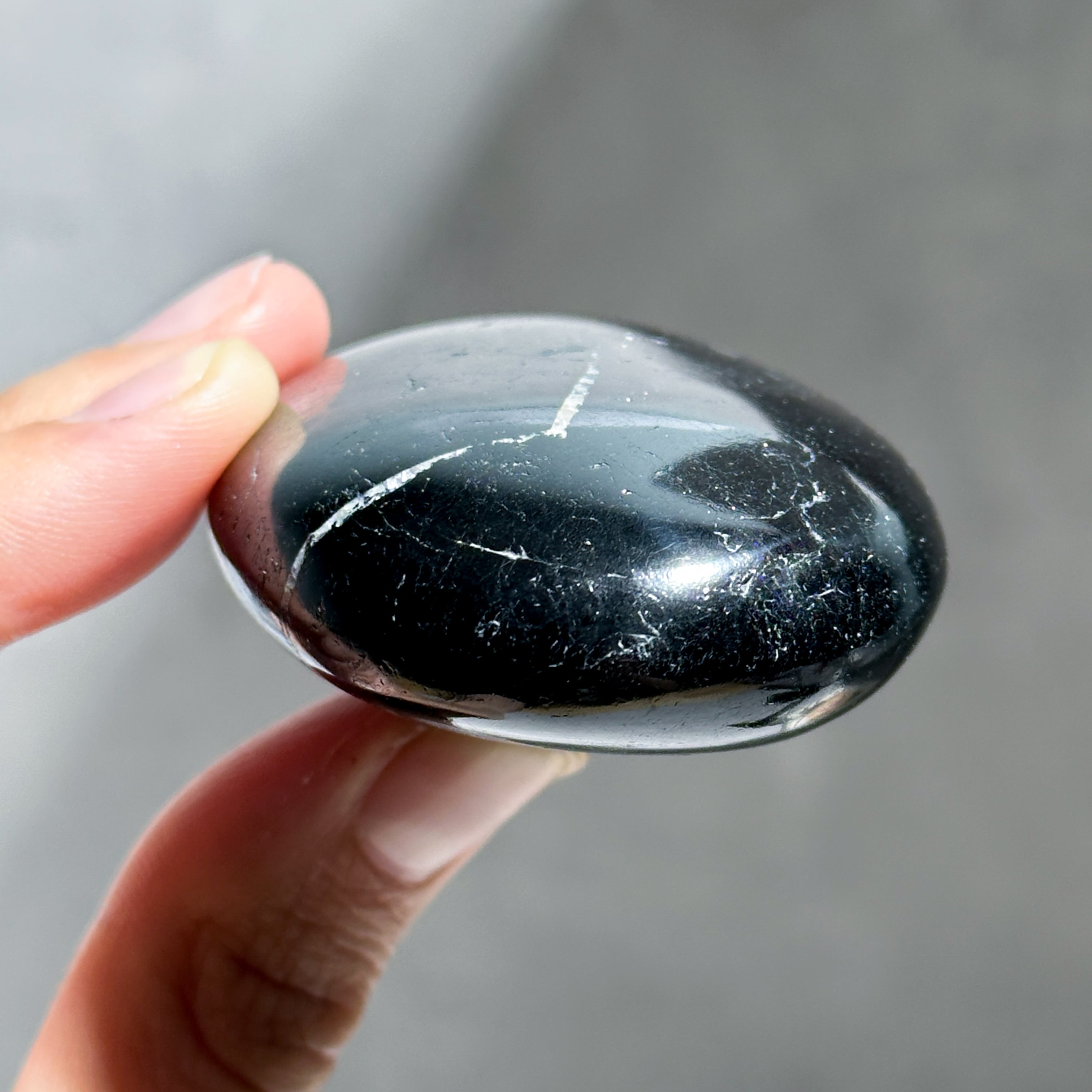 ブラックトルマリン パームストーン47◇ Black Tourmaline ◇天然石