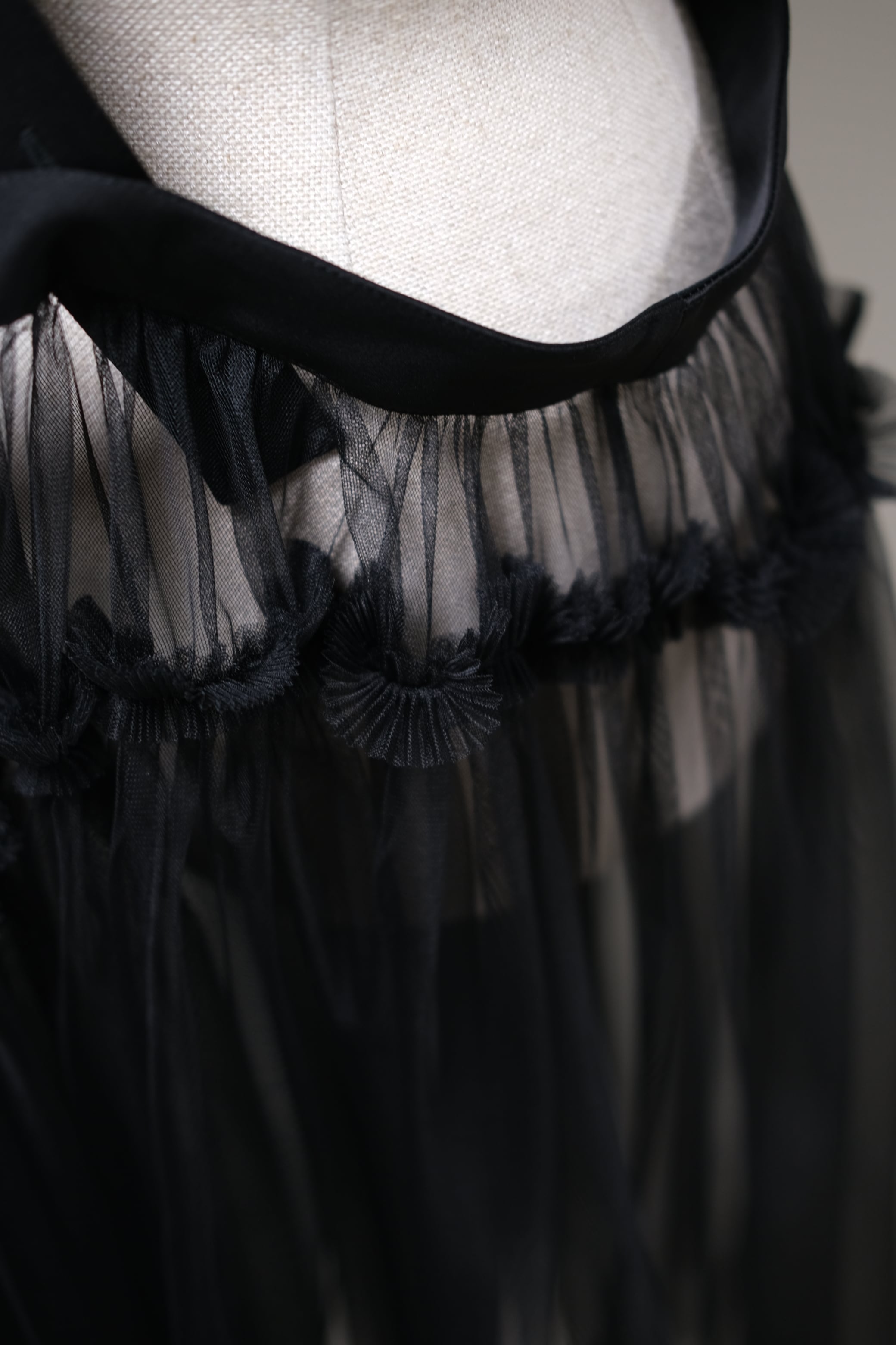 FETICO】TULLE PINAFORE DRESS - black | loop