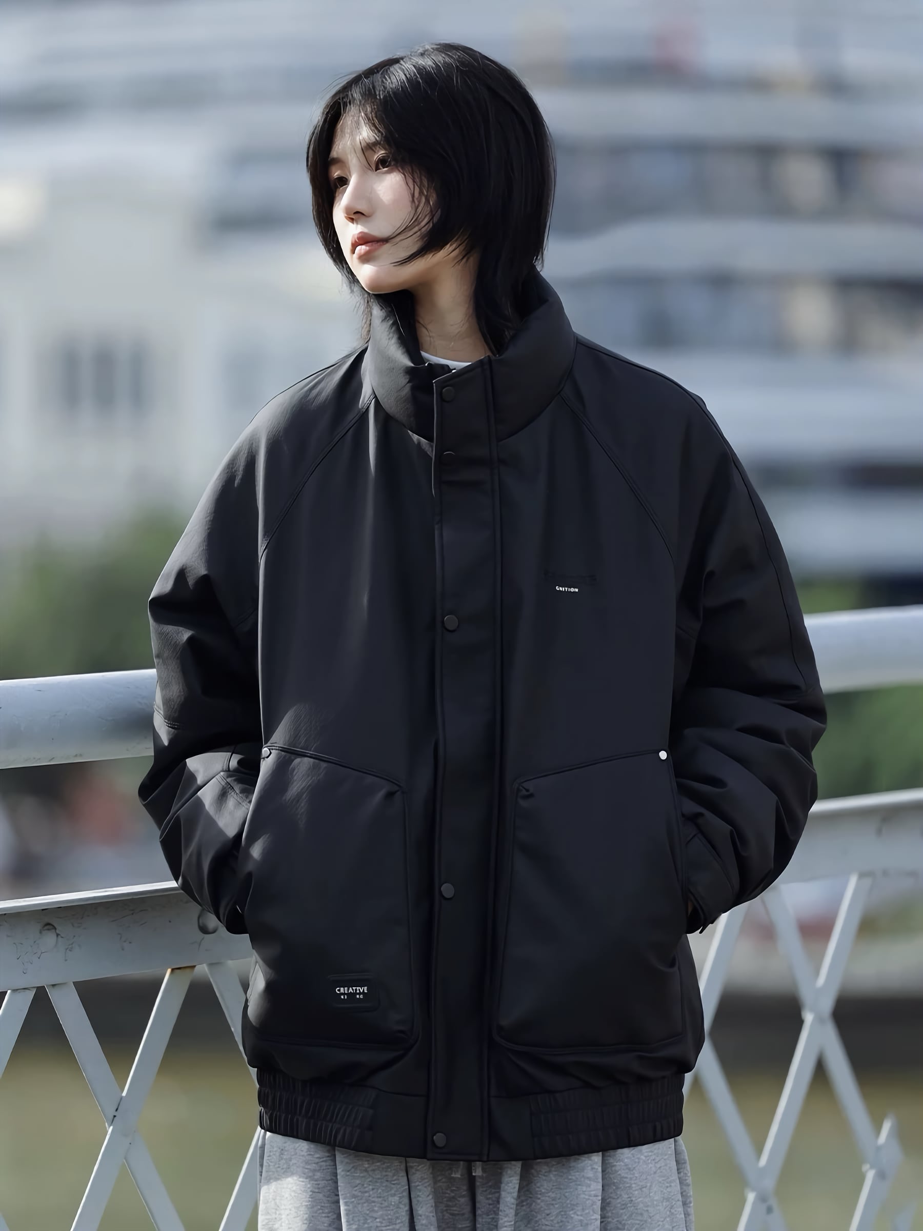 PUレザーダウンジャケット ⁄ PU Leather Down Jacket | INOCENCE