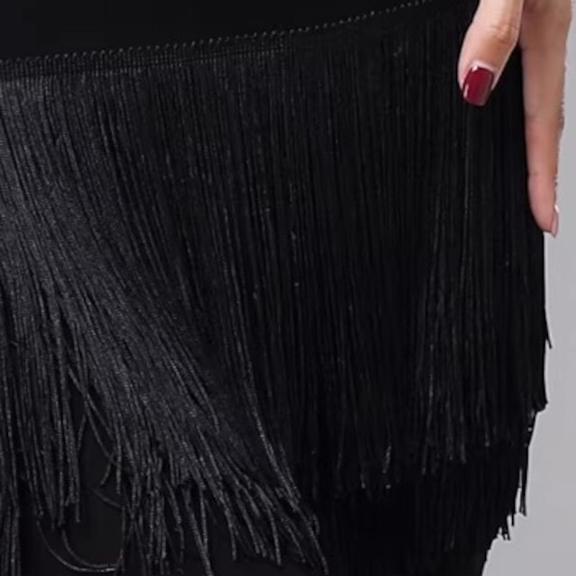 フリンジデザイン レギンス アシンメトリー ミニスカート ds1482