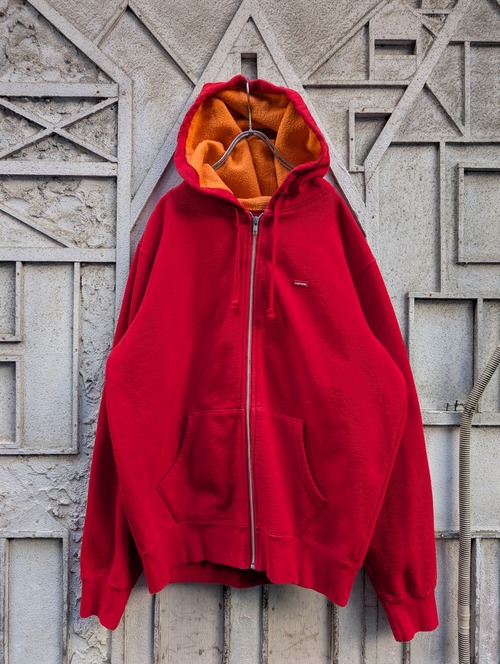 "SUPREME" mini box logo zip hoodie / made in CANADA