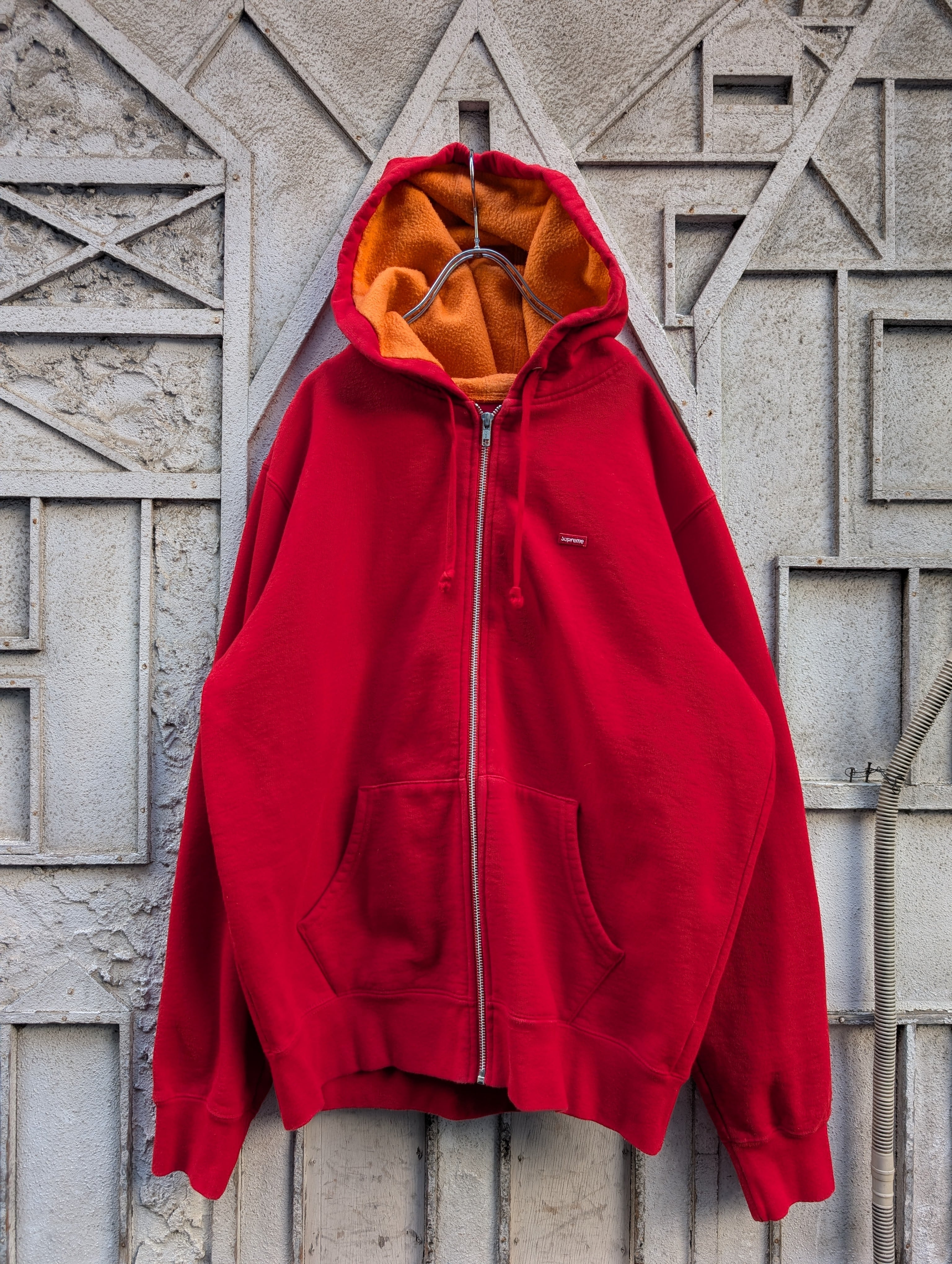 "SUPREME" mini box logo zip hoodie / made in CANADA