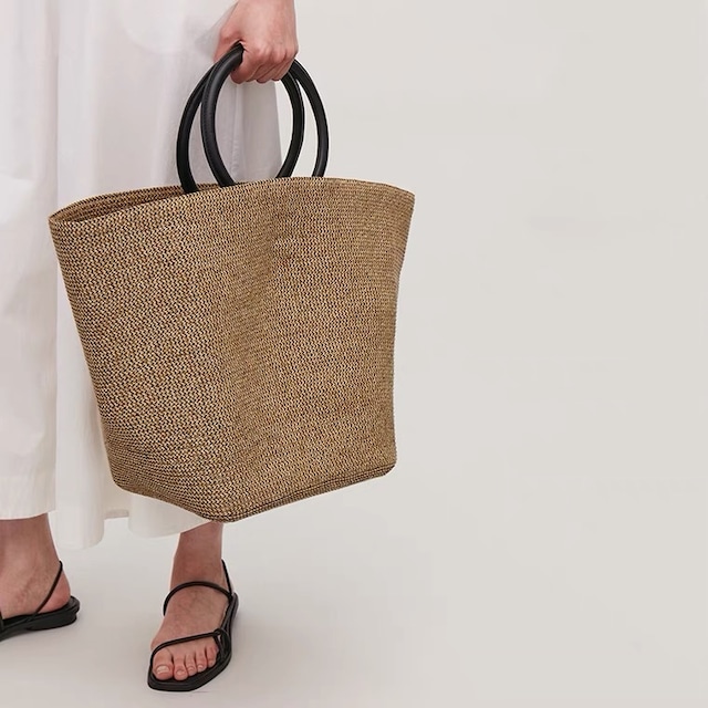 Round handle tote bag　701361