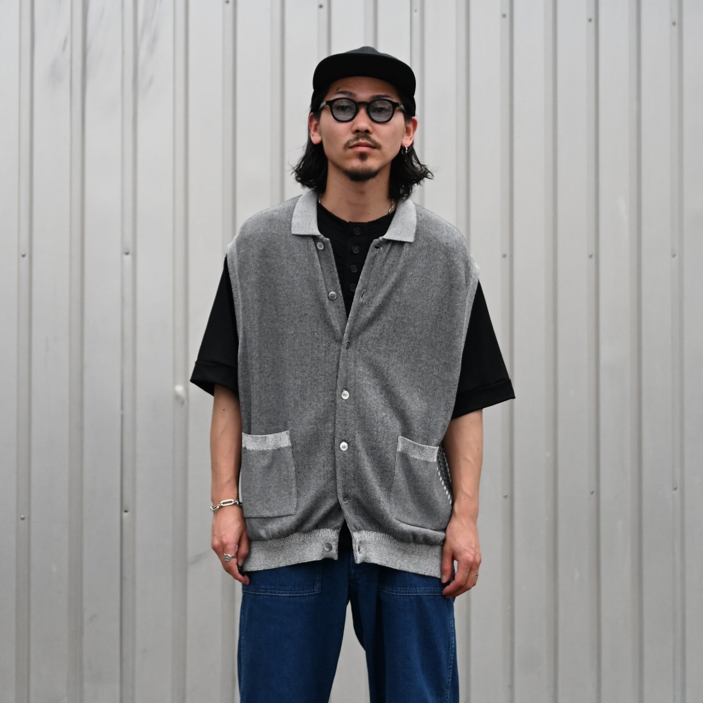 YASHIKI / Kinkai Collar Vest | GANKO