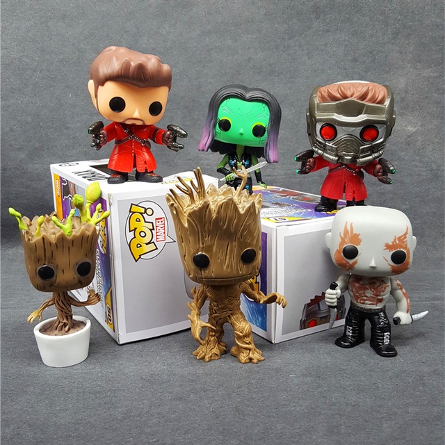 Funko Pop Marvel Guardians of The Galaxy Assemble Groot Pvc 10CM Action  Figure Super Heroes Collection Model Movie Kids Toys | munyo435