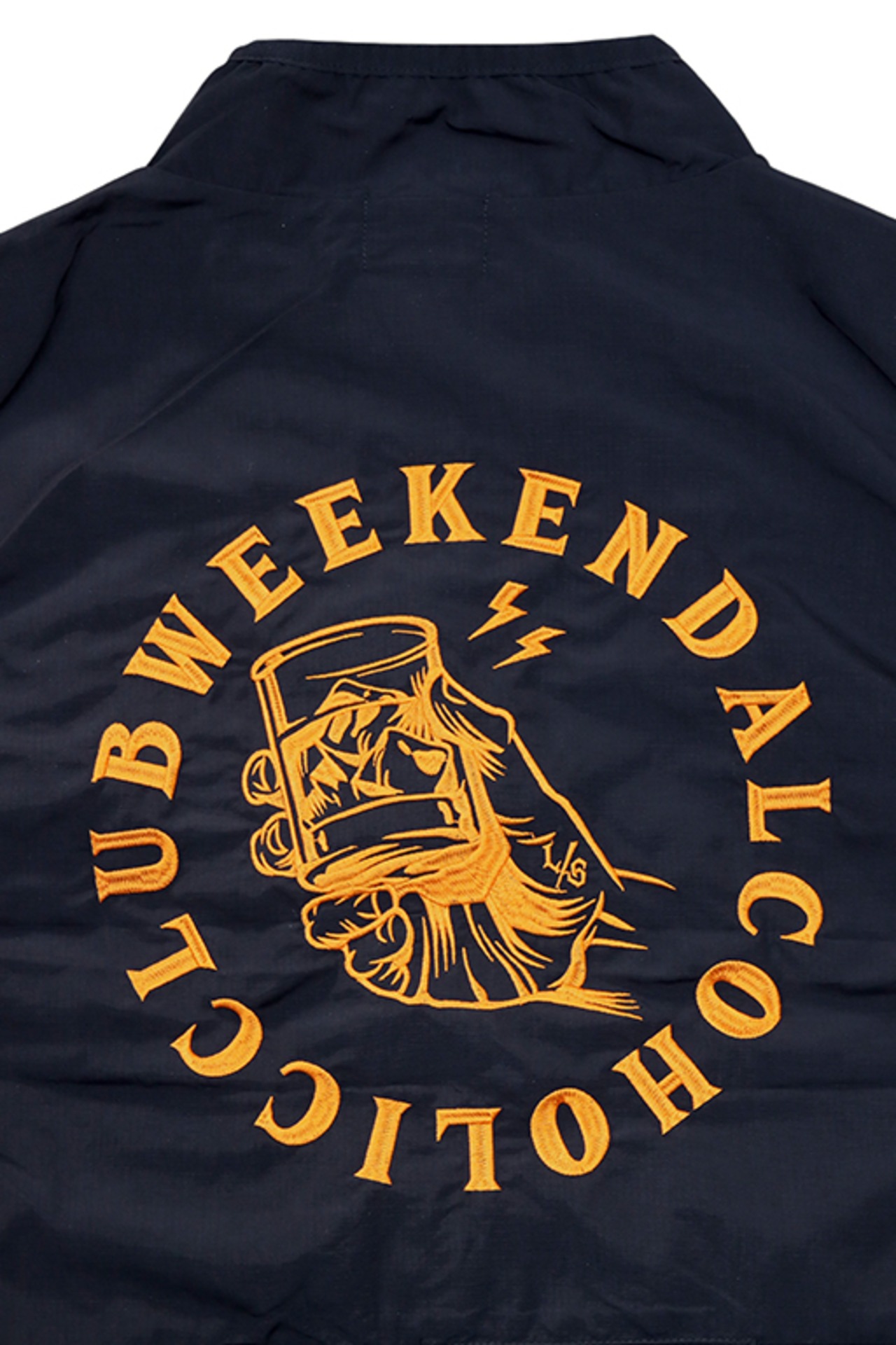 SLINK(スリンク) "WEEKEND ALCOHOLIC CLUB Packable Nylon Vest"(BLK)