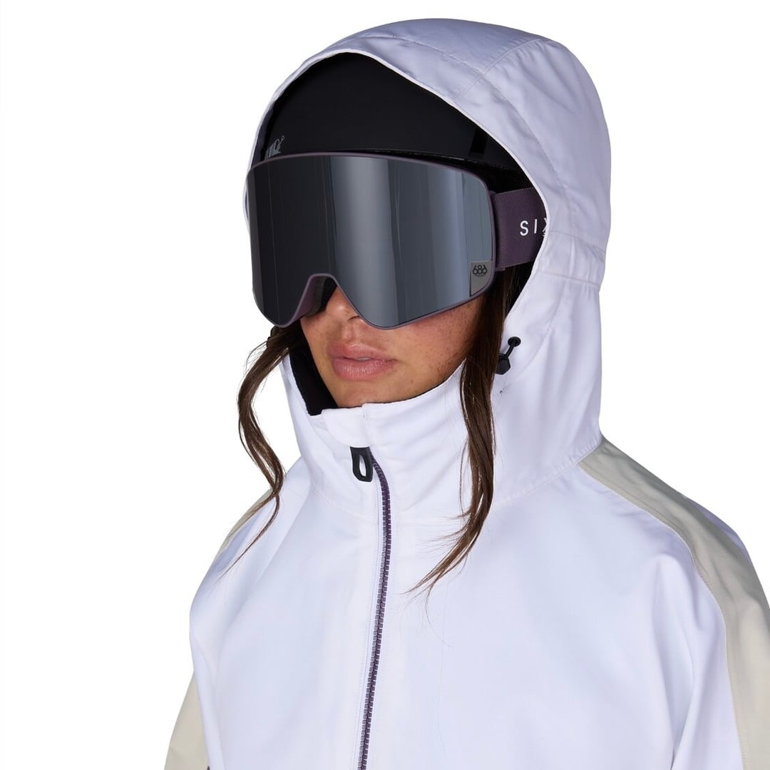 686 『 WOMENS OUTLINE SHELL ANORAK - WHITE COLORBLOCK 』 26/27
