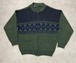 90sFurious Connection Acrylic Wool Knit Jacket/L