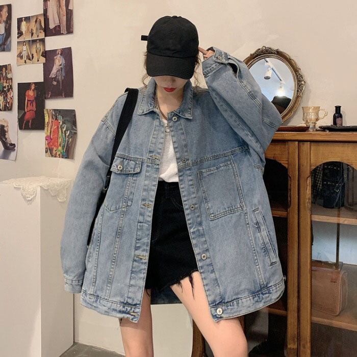 ジャケット ルーズブラウス ボタンスタンダード ロング レトロ ケッペル52284902837