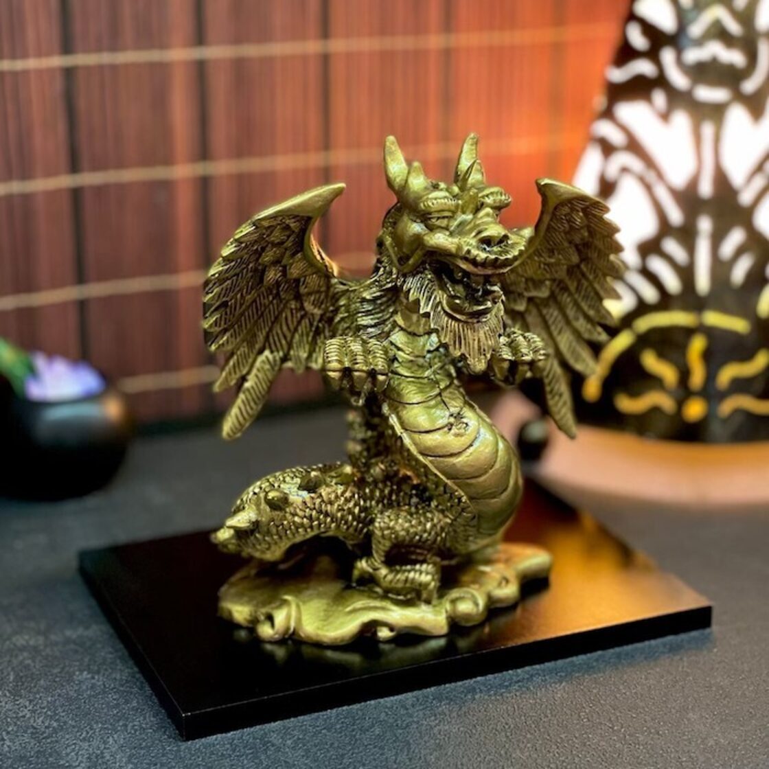 祥龍招財 4本爪金龍置物金運 ❣️ 財運 仕事運 幸運 商売繁盛 