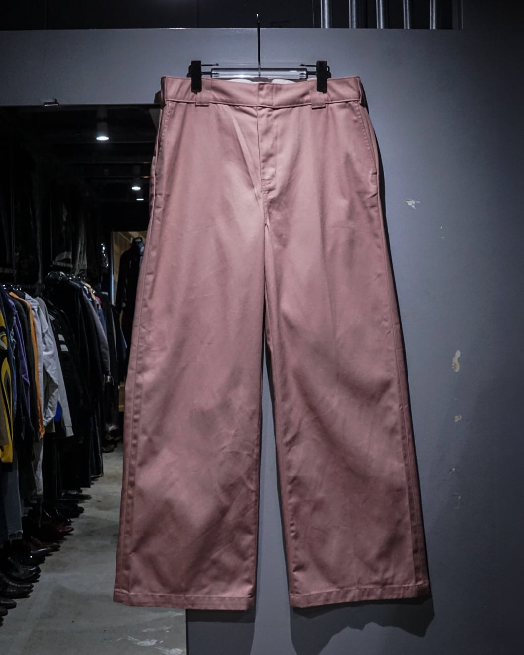 add (C) vintage】“Dickies” Pink Color Work Rave Pants | Caka(カカ