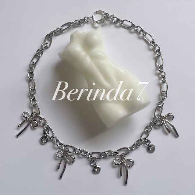 silver ribbon necklace