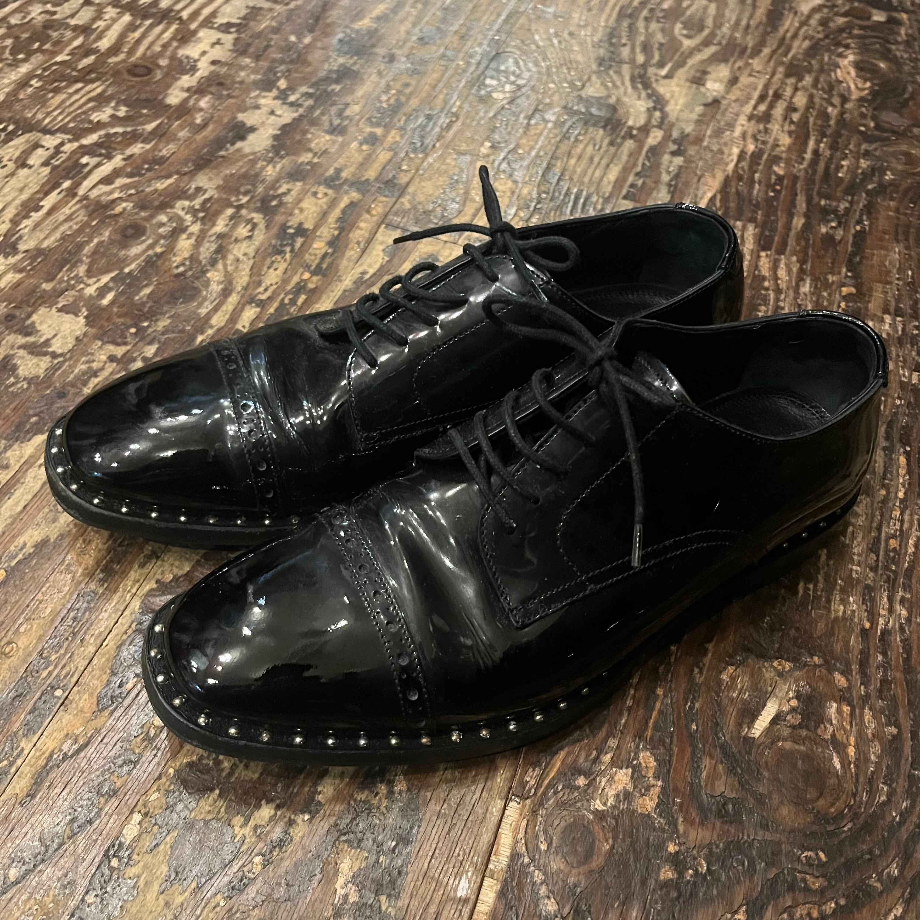 JIMMY CHOO ジミーチュウ エナメルドレスシューズ ブラック 39 1/2 