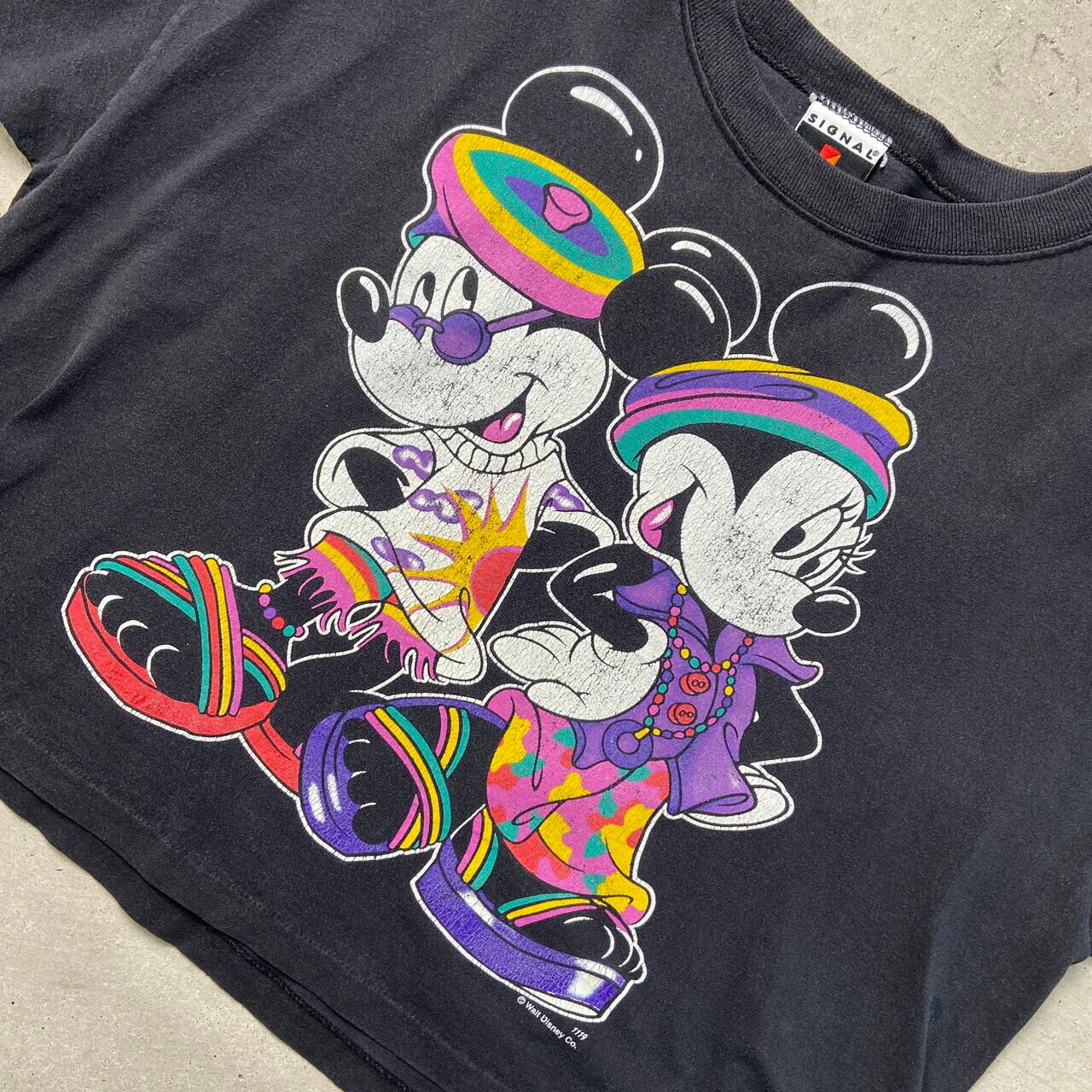 90年代 USA製 Disney ディズニー ミッキーマウス ミニーマウス Tシャツ