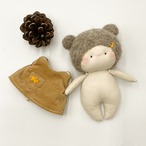 布ドール 熊さん耳 猫耳 ぬいぐるみ babu-3 刺繍ドレス thumbnail 13