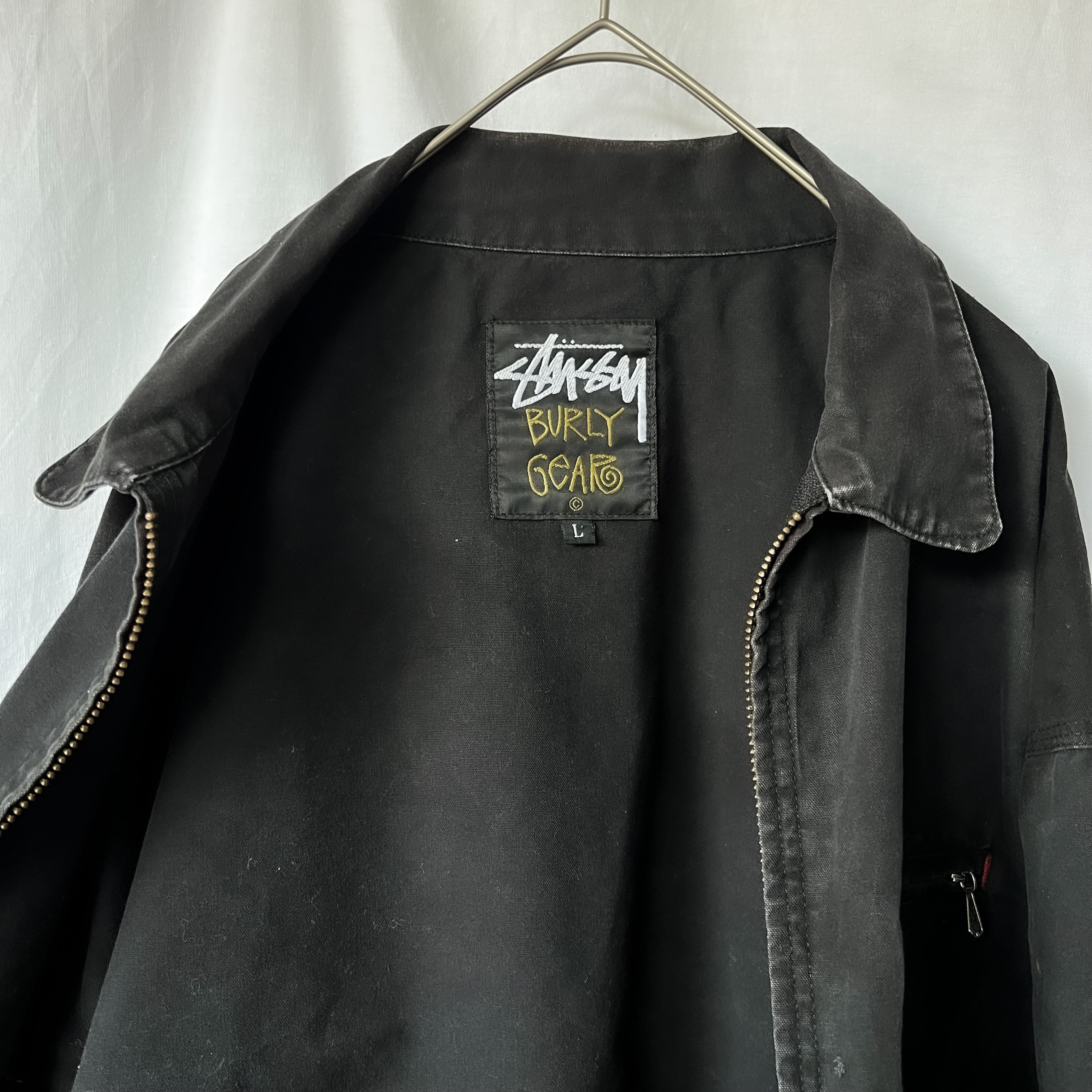 80s〜90s ［old stussy］burly gear swing top talon zip ジャケット