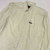 JAN SPORT ジャンスポーツ チェック BD ボタンダウン 長袖シャツ L/イエロー×ブルー メンズ ビンテージ