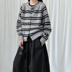 border knit cardigan J00039
