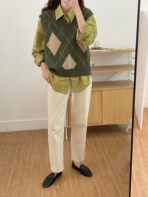 ゆったりシンプルシャツ AJ22085-Y03#