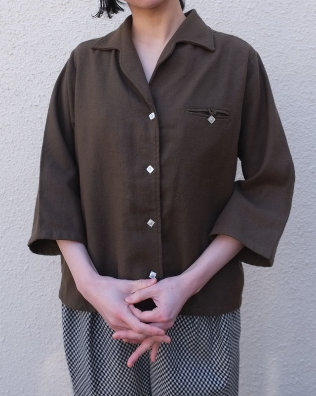 vintage/sakura brown shirt.