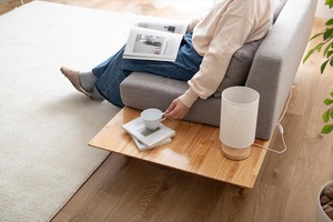 【幅150cm】Monica 2人掛けサイドテーブル付きソファ