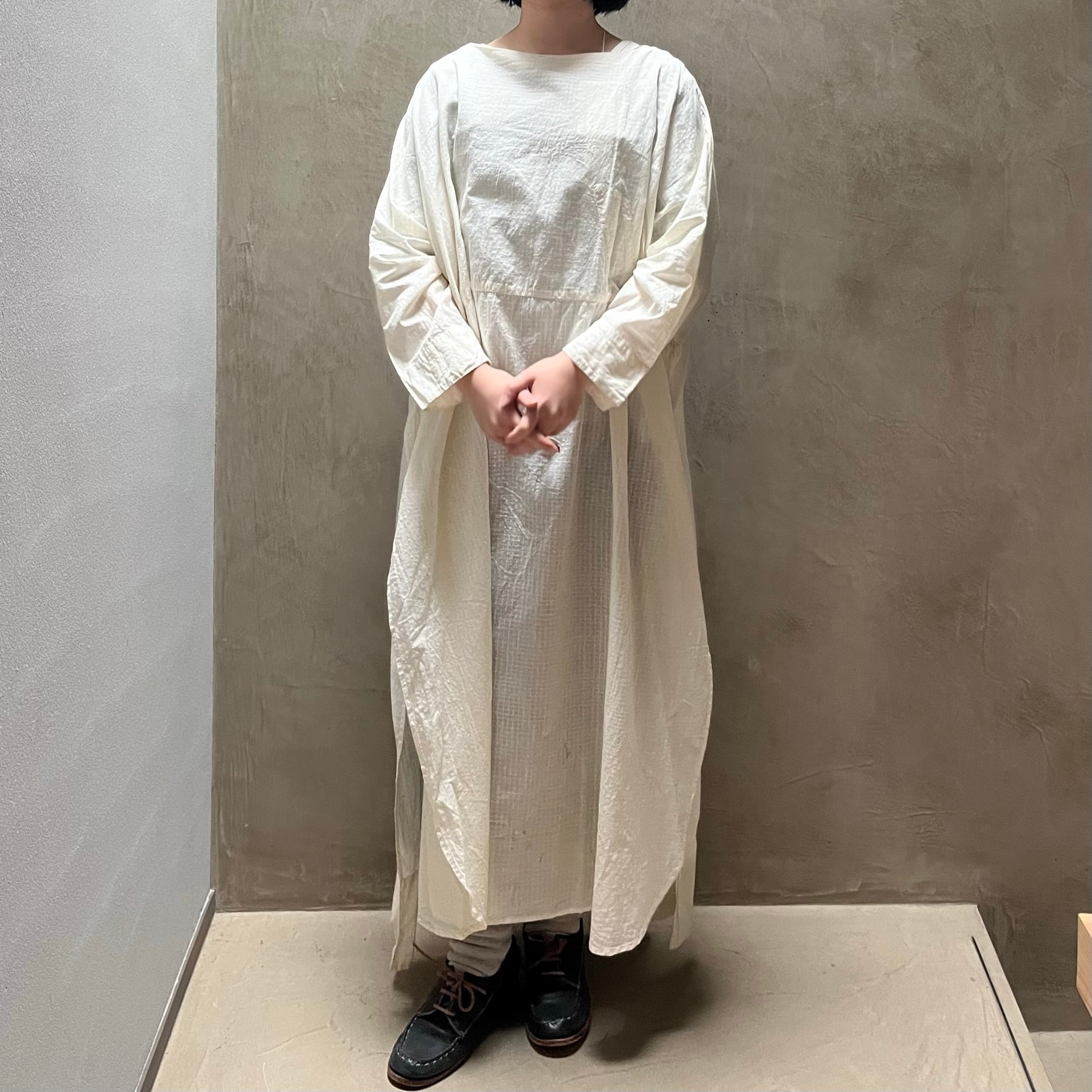 quitan/キタン Aodai Long PO Shirt #4156046 ecru | Routes*Roots quitan/キタン Aodai Long PO Shirt #4156046 ecru | Routes*Roots