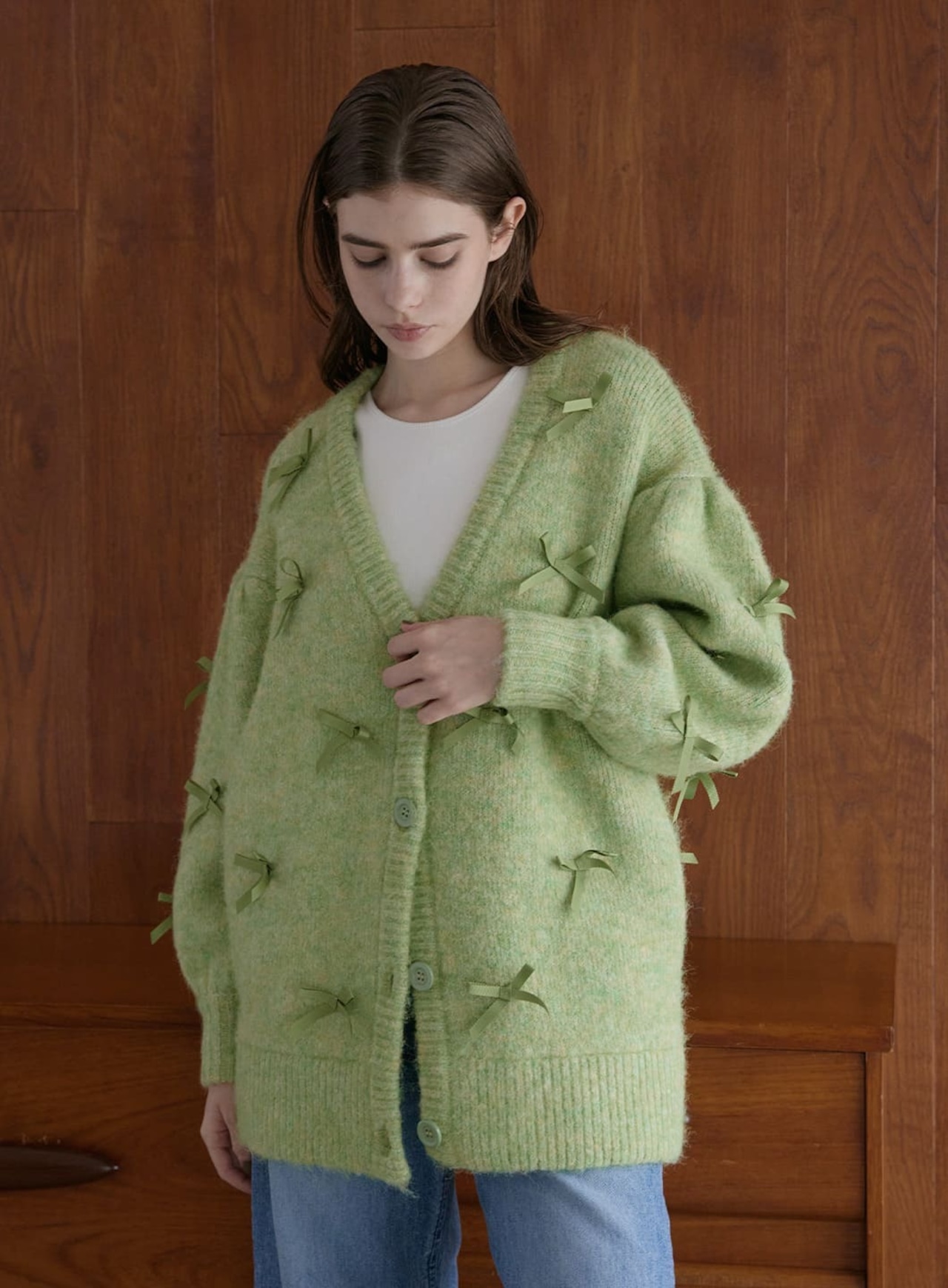 COEL リボンビッグカーディガン | FLICKA ASHIYA 