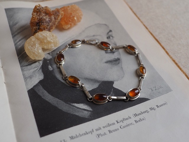 AMERICA Vintage 925 Silver chain design bracelet