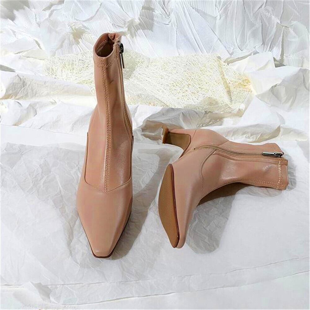 【新作】【送料無料】 人気のあるBotinsde borracha botins mujer botas de salto alto sapatos de salto alto para mulheres 10b393599908850