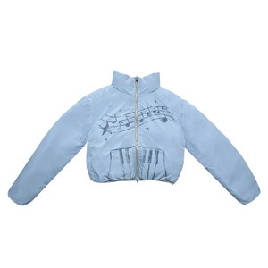 [Hashtag DDD] Dream Notes Blue-Gray Short Jacket