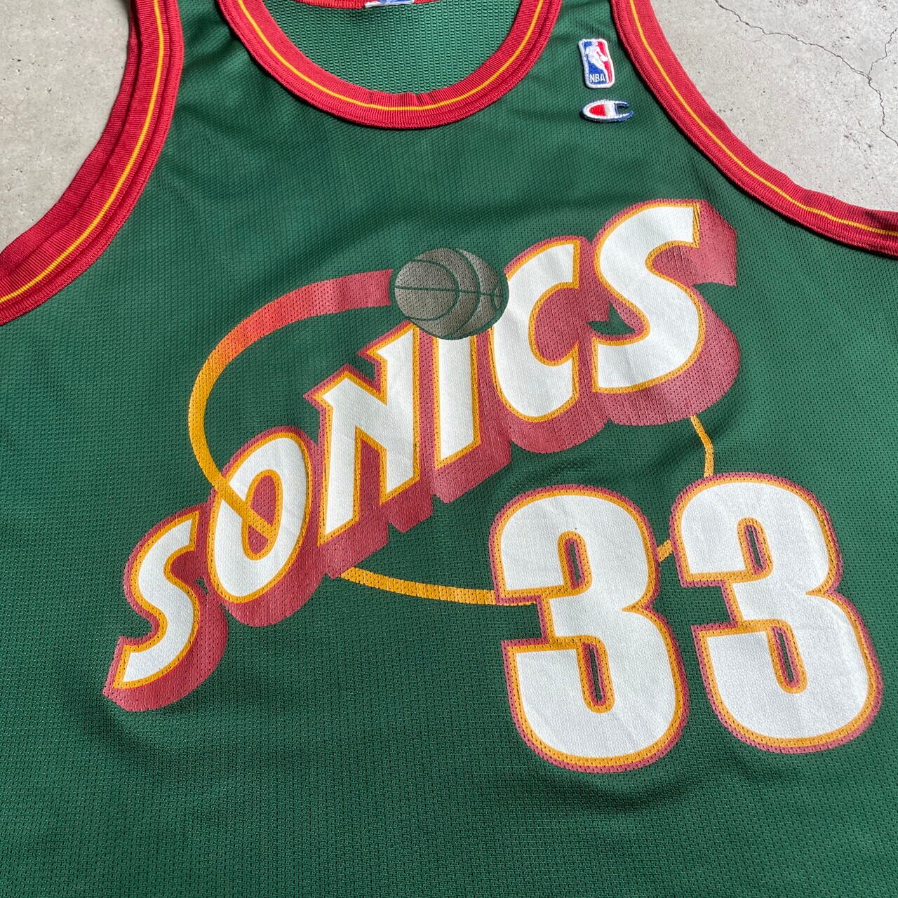 アディダス adidas NBA SEATTLE SUPER SONICS シアトルスーパーソニックス ゲームシャツ レプリカユニフォーム 48 メンズL /eaa263185