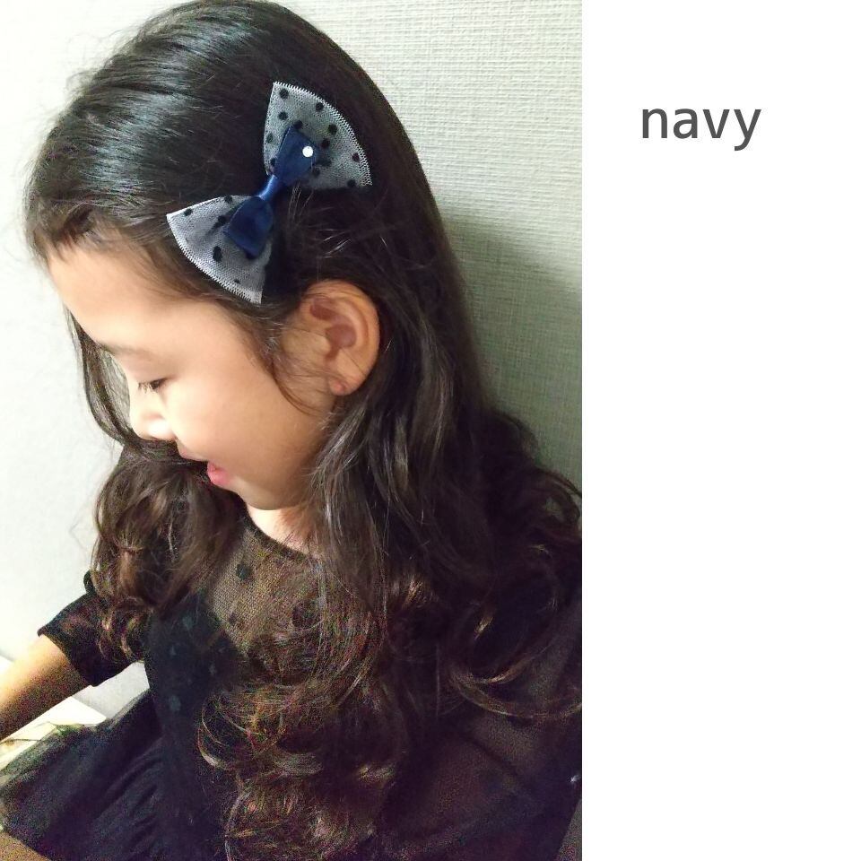 SALE♡handmade♡♡ふわふわリボンツインクリップ黒 SALE♡handmade♡♡ふわふわリボンツインクリップ黒