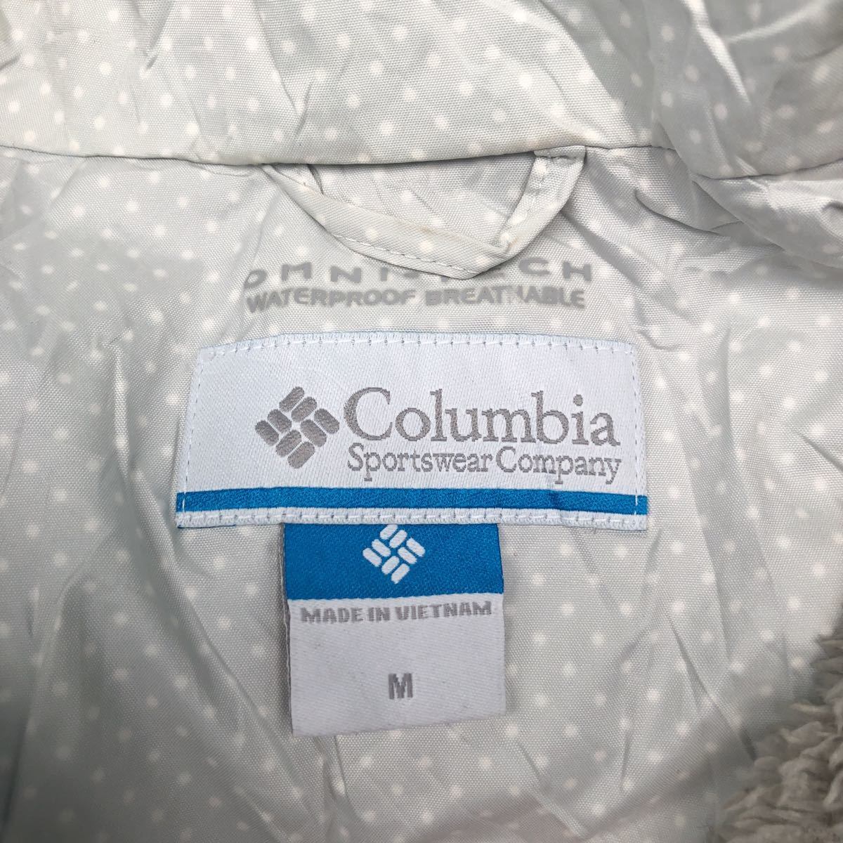 希少 Columbia ドット柄 ナイロンジャケット 水玉 【公式通販】