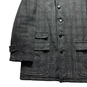 vintage 1950’s CAMPUS red nep black wool car coat