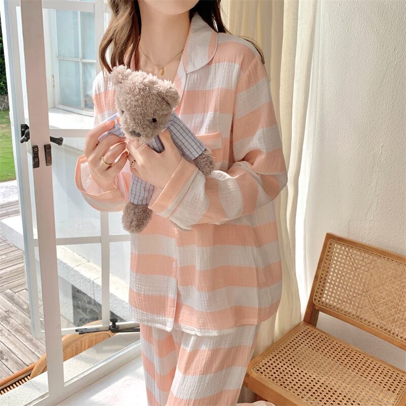 初回送料無料スーツプリント長袖ラウンジウェアパジャマレディースファション服