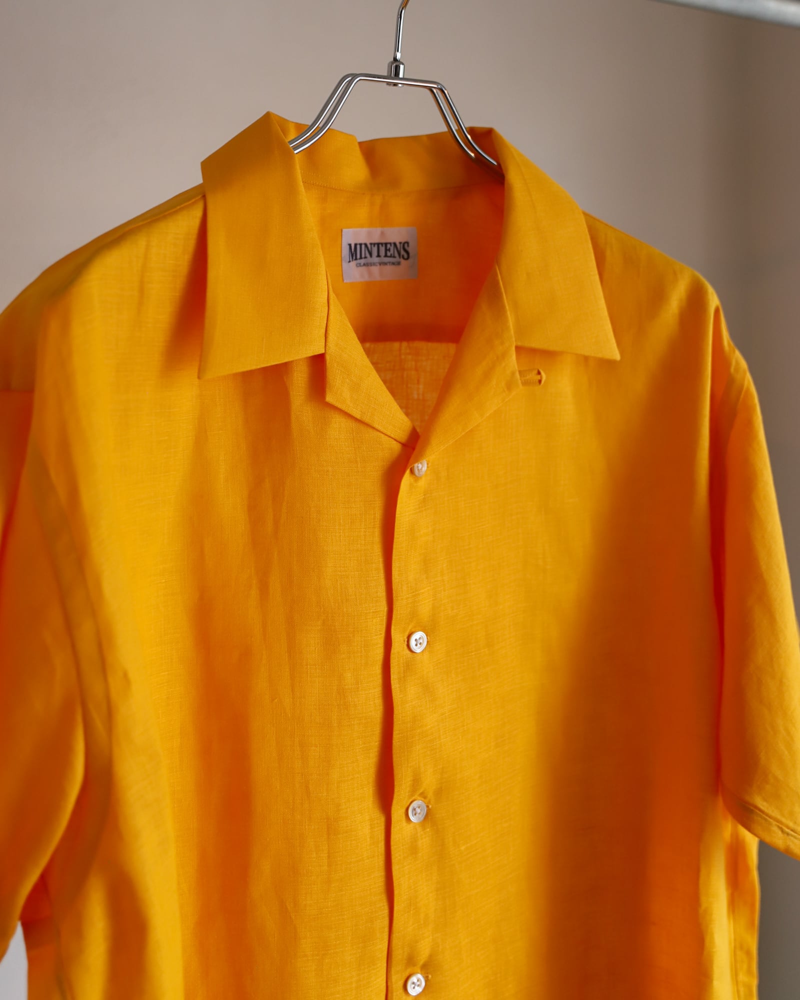 新品】MINTENS 1950s vintage linen shirts made in Italian fabrics