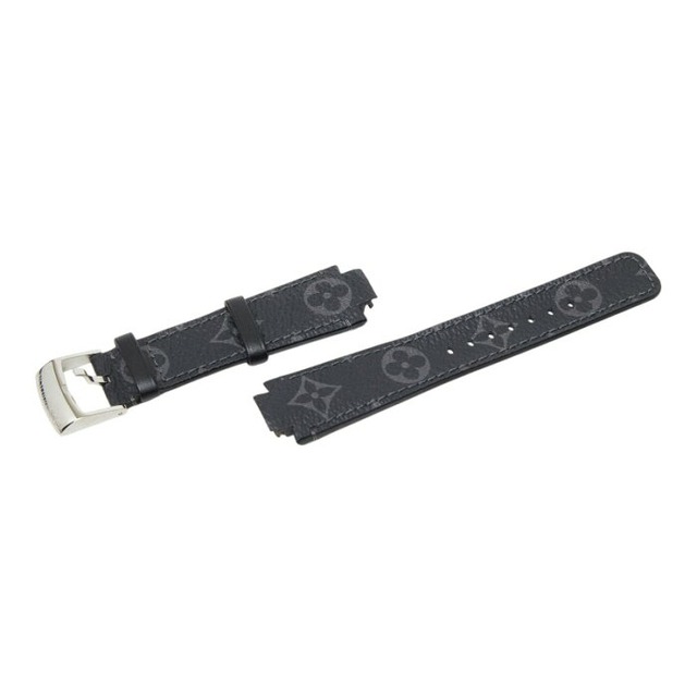 ルイ ヴィトン モノグラム エクリプス タンブール用ベルト 時計用ベルト バンド R15441 ブラック PVC メンズ LOUIS VUITTON 【中古】